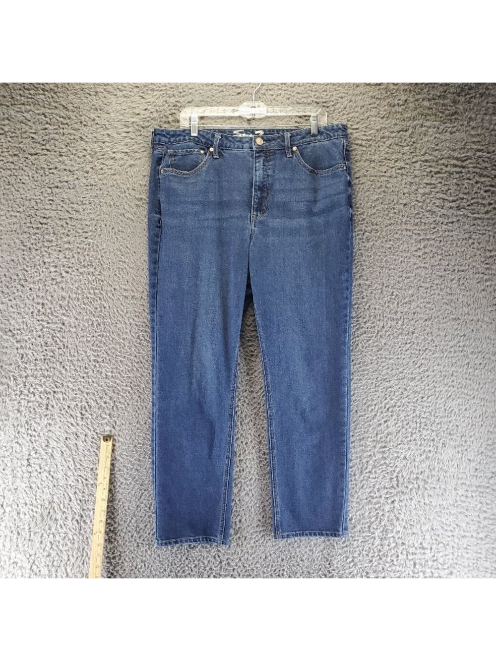 Seven7 Jeans Womens Size 14 Blue Slim Straight Stretch Denim Classic